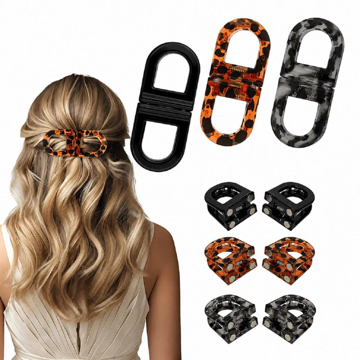 Magnetic claw clip
