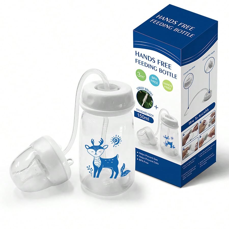 Hands free feeding bottle